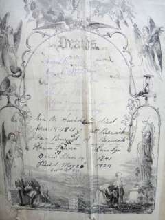1847 antique SAVIDGE FAMILY LEATHER BIBLE berwick pa  