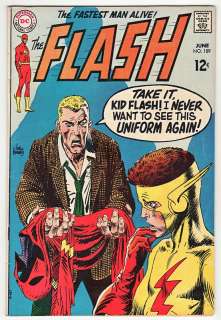 Flash #189 1969 Silver Age DC Kubert Cover Art  
