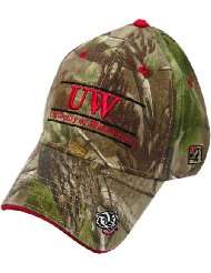 Wisconsin Realtree Camo Stretch  Fit with Classic Bar Design Hat