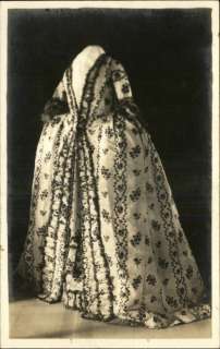VINTAGE FASHIONS 18th Century Ball Dress of French Brocade c1910 Photo 