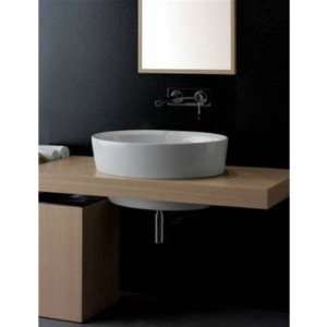   8056 A Matty Ovale A Built in Washbasin in White Art.8056 A Home