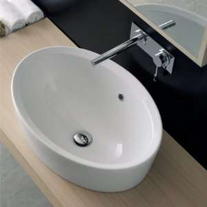   8056/A Oval Shaped White Ceramic Built In Sink 8056/A Home