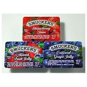 Smuckers® Jelly Jam Assortment #4 (grape, strawberry, mixed fruit 