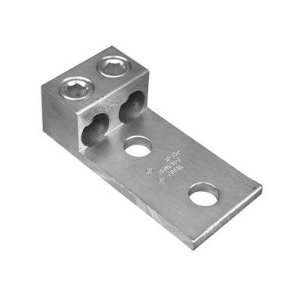   Two Hole Aluminum Mechanical Lugs Two Conductors with Mount 750MCM