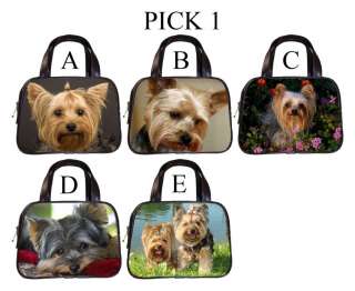 Yorkshire Terrier Yorkie Dog Puppy Puppies A E Leather Handbag Purse 