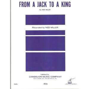  Sheet Music From A Jack To A King Ned Miller 166 