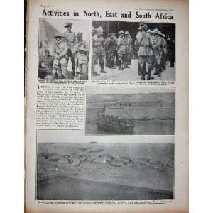  1915 WW1 Soldiers Battle Bayonet Spades British Officer 