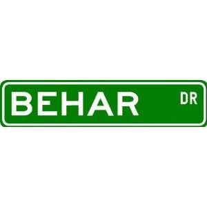  BEHAR Street Sign ~ Personalized Family Lastname Sign 