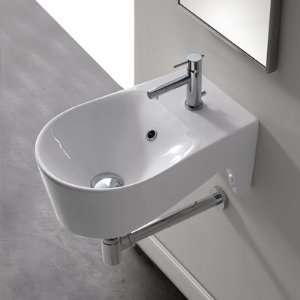   8502 Round White Ceramic Wall Mounted Bathroom Sink 8502 Home