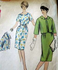 LOVELY VTG 1960s DRESS Sewing Pattern 12.5/33  