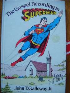 THE GOSPEL ACCORDING TO SUPERMAN~MOVIE TIE IN HB BOOK~1973~  