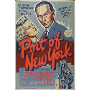  Port of New York (1949) 27 x 40 Movie Poster Style C