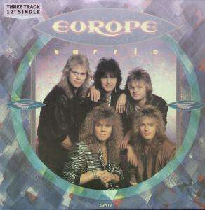 EUROPE carrie 12 3 trk (eurt2) pic slv uk epic 1987  