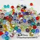 300PCS/LOT Mixed Color 4mm Swarovski Glass Crystal Bicone Beads DIY 