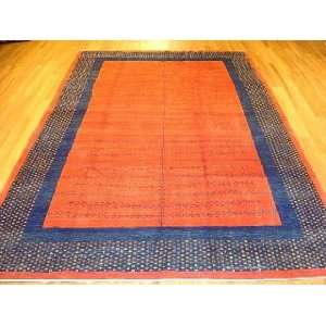    6x10 Hand Knotted Gabbeh Persian Rug   108x61