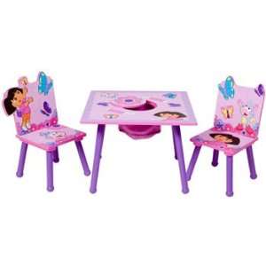 Nickelodeon Dora the Explorer Table & Chair Set w/ Storage  