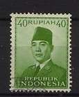 1951 53 Indonesia Stamp 1r President Sukarno 387  