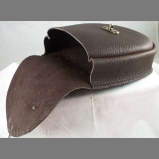 Brown Leather Belt Pouch / Bag Renaissance SCA LARP  