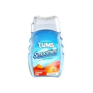 Tums Smoothies Antacid and Calcium Supplement, Assorted Fruit Chewable 