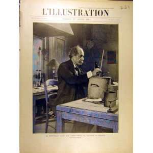  1901 Berthelot Laboratory College France French Print 