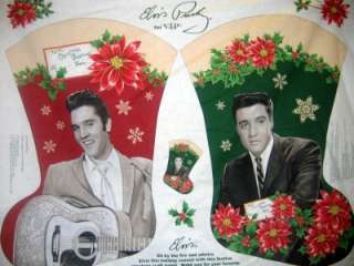 ELVIS GIANT CHRISTMAS STOCKING   RED AND GREEN  