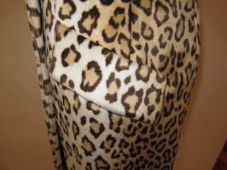 BNWOT ISTANTE ANIMAL PRINT DOUBLE BREASTED WOOL & COTTON BLEND COAT Sz 