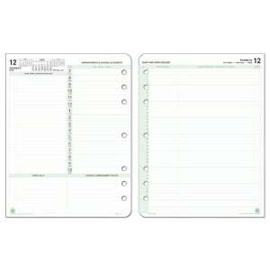  Day Timer Folio 2 Page Per Day Reference Refill, 8.5 x 11 