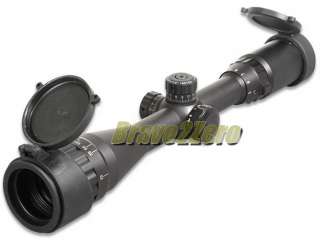   9x40 Red Green Mil Dot AO Rifle Scope with Removable Sunshade  
