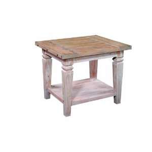  Asheville End Table by Turning House   Dusted Blush Finish 