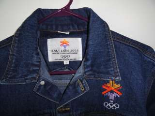 Salt Lake City Winter Olympics 2002 Denim Jacket S Men  