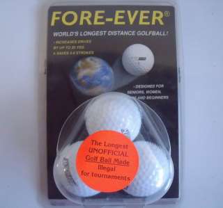 Fore Ever Worlds longest Distance Golfball Golf ball  