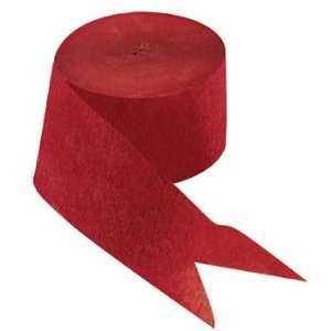  Red Crepe Paper Streamer   Balloons & Streamers 