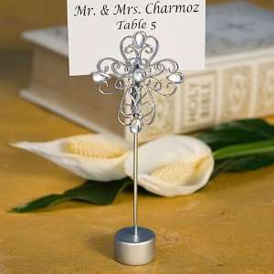  Wedding Favors Decorative Cross Design Place Card Holder 