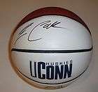 jim calhoun signed uconn huskies logo basketball w coa buy