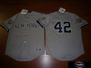 MAJESTIC Yankees MARIANO RIVERA Sewn 2009 WORLD SERIES Baseball JERSEY 