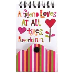   Friend Loves At All Times, 3 x 5 Spiral Notepad