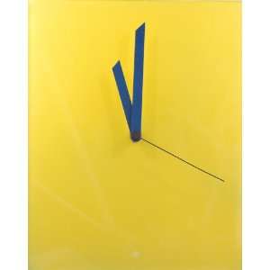    Obscurata Designer Analog Wall Clock, Yellow