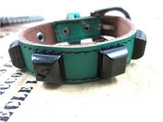Unisex Generous Wristband Leather Bracelet Skin J0031  