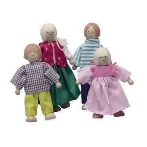  Dollhouse Miniature Four Piece Ready To Play® Doll Family 