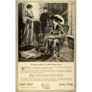  1913 Ad Ivory Soap Edwardian Fashion Woolens Laundry 