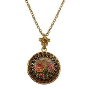 com Michal Negrin Vintage Style Attractive Antique Roses Round Cameo 