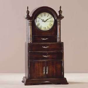  Wood Clock W/cabinet & Drawers