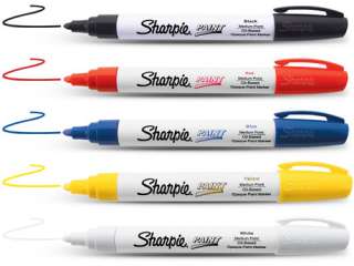 Sharpie Opaque Paint Oil Markers Pack Medium Point 5 Pk  