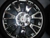   Take off set of chrome wheels and tires from a 2012 Cadillac CTS