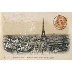  Wild Apple Portfolio 36W by 24H  Panorame de Paris 