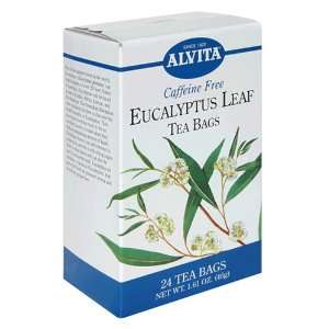 Alvita Tea Bags, Caffeine Free, Eucalyptus Leaf, 24 tea bags [1.61 oz 