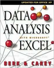 Data Analysis with Microsoft Excel Updated for Office XP (with CD ROM 