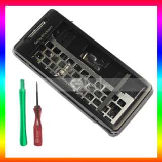   Housing Cover case For Sony Ericsson X1 Xperia Black + Tool  