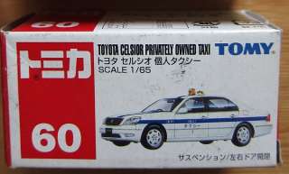 Tomy Tomica Diecast 60 Toyota Celsior Privately Owned Taxi  