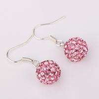 wholesale  crystal Charms Beads Shamballa earrings  